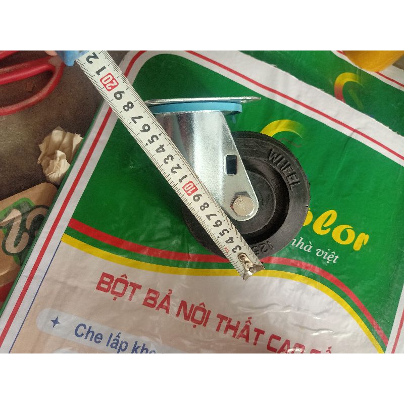 Bánh xe cao su đúc 12,5cm