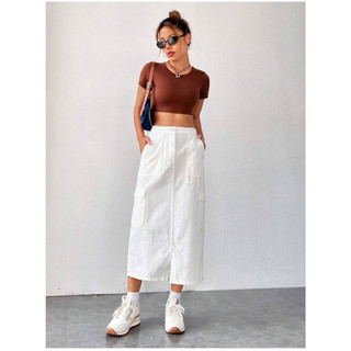 Big size 🌸 Chân váy chữ A dáng dài túi hộp như hình