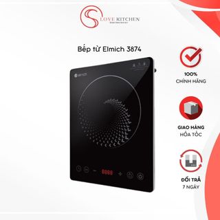 Bếp điện từ elmich ice-3874 nâu ăn tiện lợi dùng gia đình hay 1 người