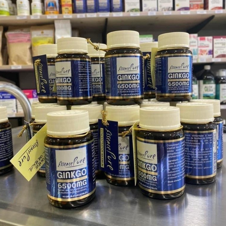 Viên uống bổ não Ginkgo Essence Pure Pháp 6500mg hộp 40 viên