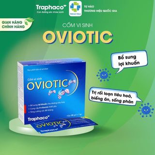 Cốm vi sinh oviotic bổ sung lợi khuẩn, vi sinh vật đường ruột, giảm rối loạn tiêu hóa cho trẻ biếng ăn, phân sống 20 gói