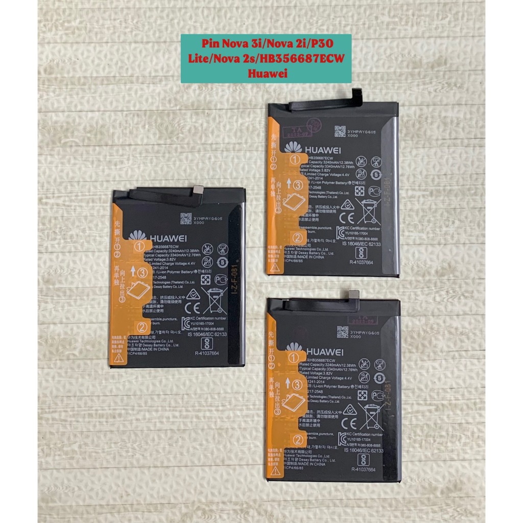 Pin Nova 3i/2i/P30 Lite/Nova2S/HB356687ECW Huawei