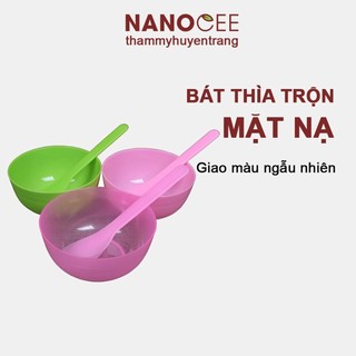 Combo Thìa+Bát Trộn Mặt Nạ Chăm Sóc Da Mặt Trong Spa Và Thẩm Mỹ Viện - NANOCEE OFFICIAL