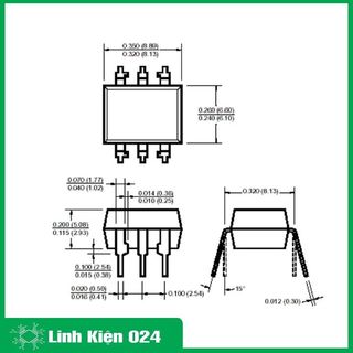 IC cách ly quang MOC3063 chân cắm DIP6
