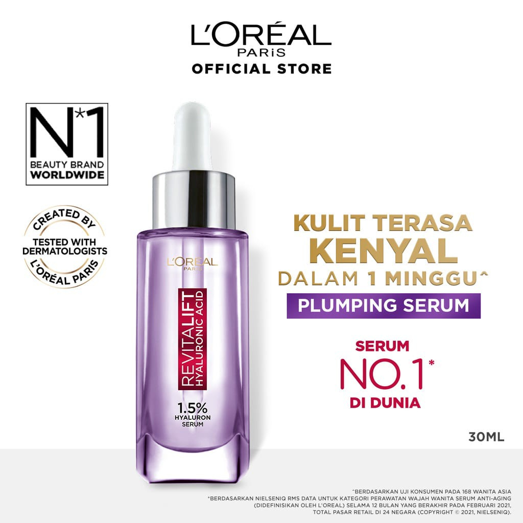Serum siêu cấp ẩm & giảm nếp nhăn L'OREAL Revitalift Pure Hyaluronic Acid 1.5% 30ml