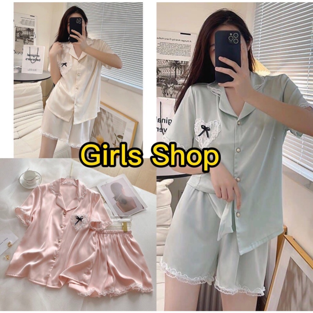 Bộ Ngủ Pijama Lụa Ngọc Trai Cao Cấp