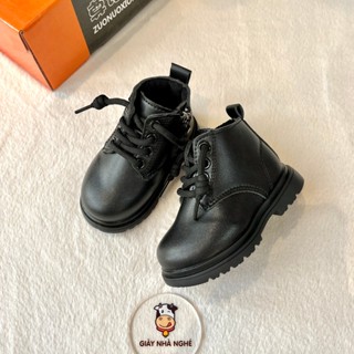  Boot Da Trơn Cho Bé Size Tập Đi Đế Mềm Lót Lông 2 Lớp Phong Cách Hàn Quốc Cho Bé Trai Bé Gái  Boot4  