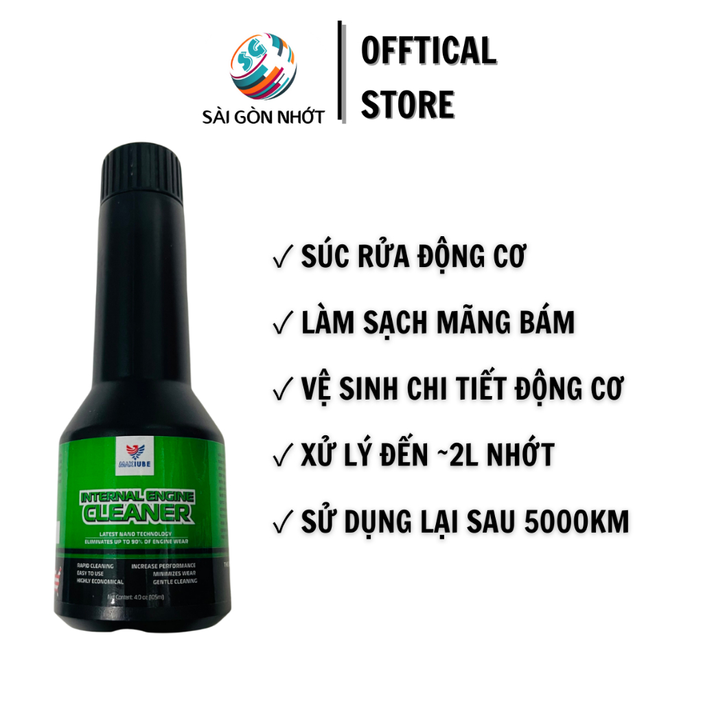 Súc Rửa Động Cơ MAXLUBE USA 105ml - Súc Nhớt, Vệ Sinh Sạch Động Cơ Xe Máy