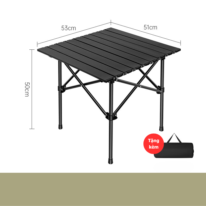 Bàn Dã Ngoại Gấp Gọn Size Mini Cho 2-3 Người, Bàn Camping Siêu Nhẹ Di Động Dễ Dàng Mang Đi Du Lịch Mountainhiker