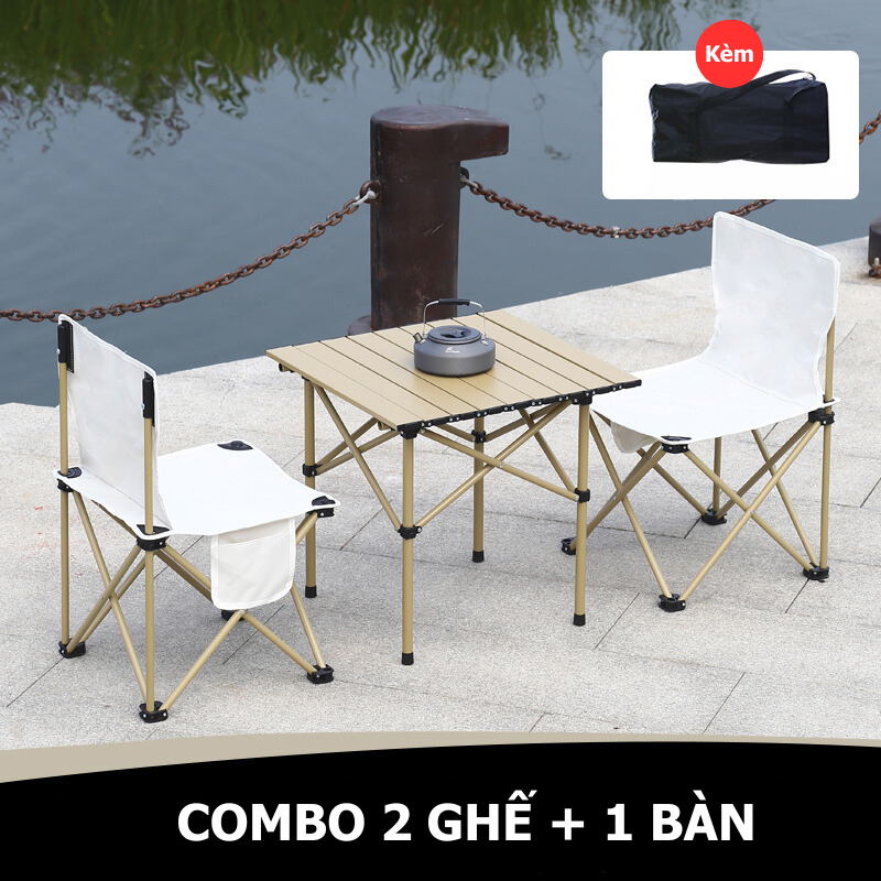 Bàn Dã Ngoại Gấp Gọn Size Mini Cho 2-3 Người, Bàn Camping Siêu Nhẹ Di Động Dễ Dàng Mang Đi Du Lịch Mountainhiker