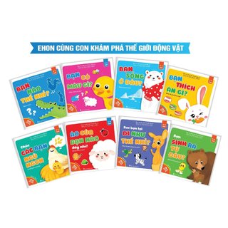 Sách Ehon song ngữ Cùng con khám phá thế giới động vật bộ 8 cuốn