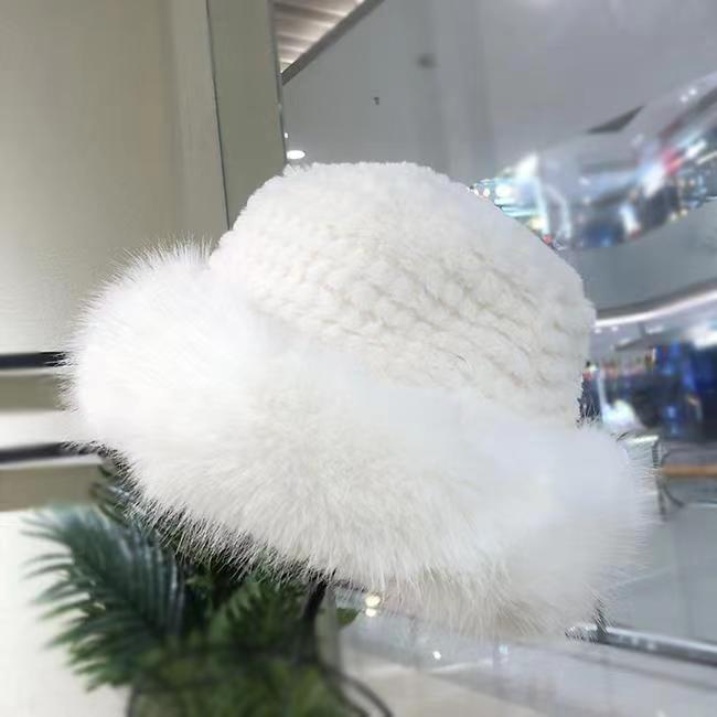 Nón beret phủ lông nhân tạo giữ ấm tai xinh xắn thời trang mùa đông, nón tai bèo phong cách thu đông