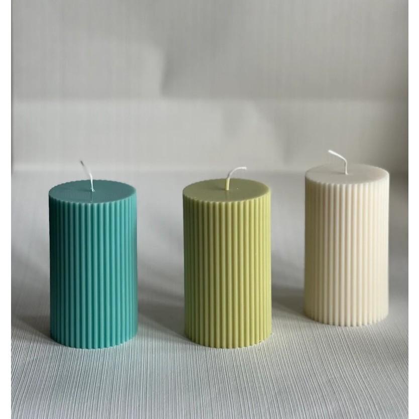 Nến thơm hình trụ lãng mạn, nến thơm sáp đậu nành không khói, cầu hôn, sinh nhật phong cách châu Âu