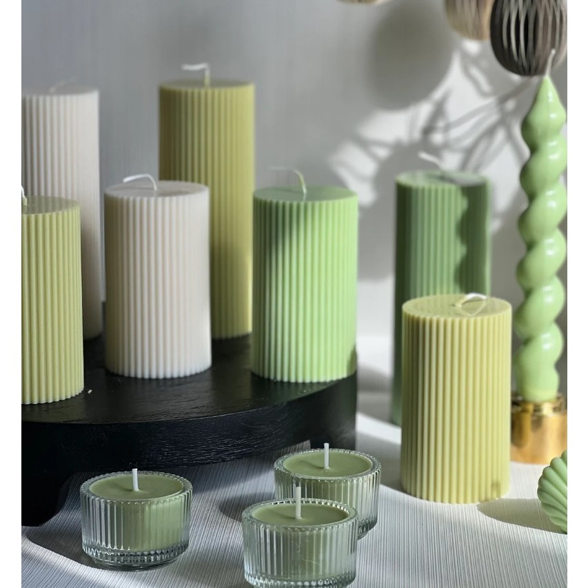 Nến thơm hình trụ lãng mạn, nến thơm sáp đậu nành không khói, cầu hôn, sinh nhật phong cách châu Âu