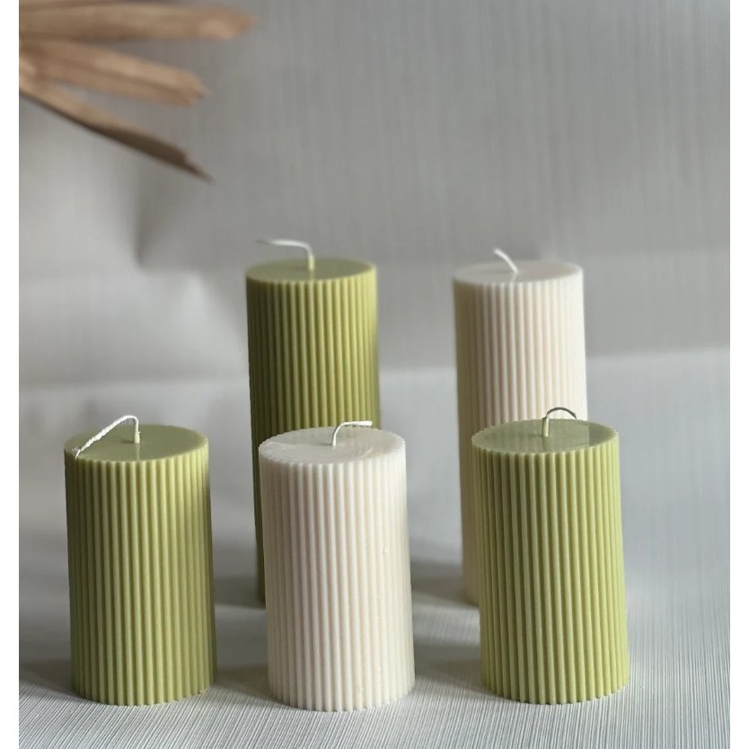 Nến thơm hình trụ lãng mạn, nến thơm sáp đậu nành không khói, cầu hôn, sinh nhật phong cách châu Âu