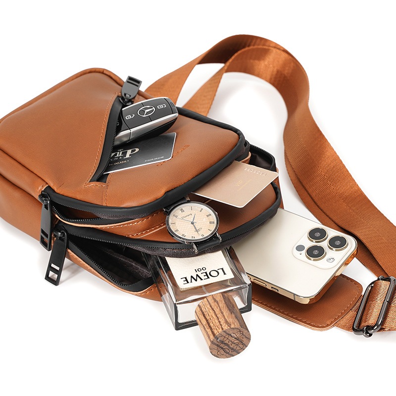 Túi Đeo Chéo Nam BT09, Túi Đeo Ngực Nhiều Ngăn Phong Cách Trẻ Trung Năng Động