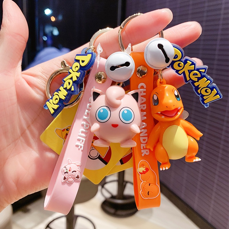 Móc khoá Pokemon xịn sò dễ thương- hàng Trung nội địa cao cấp - Pikachu Psyduck Charmander Squirtle Bulbasaur Jigglypuff
