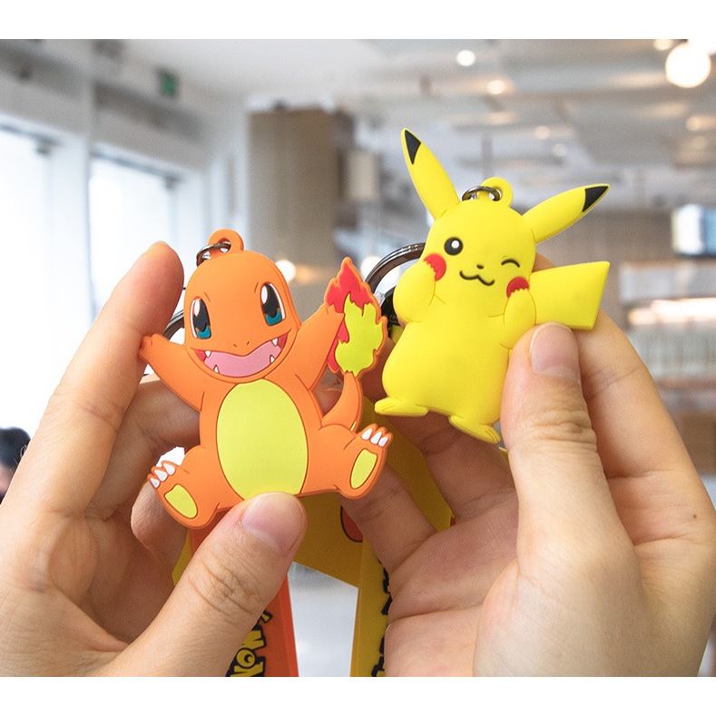 Móc khoá Pokemon xịn sò dễ thương- hàng Trung nội địa cao cấp - Pikachu Psyduck Charmander Squirtle Bulbasaur Jigglypuff