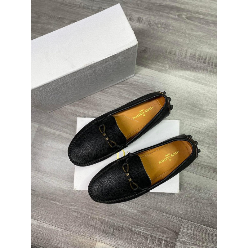 Giầy moca nam LV , giầy lười nam da PU cao cấp full size 38-42