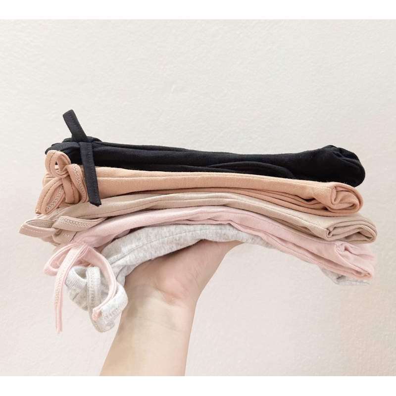 Set 5 quần dài cotton vải xuất cho bé gái siêu đẹp size từ 12-24 cân