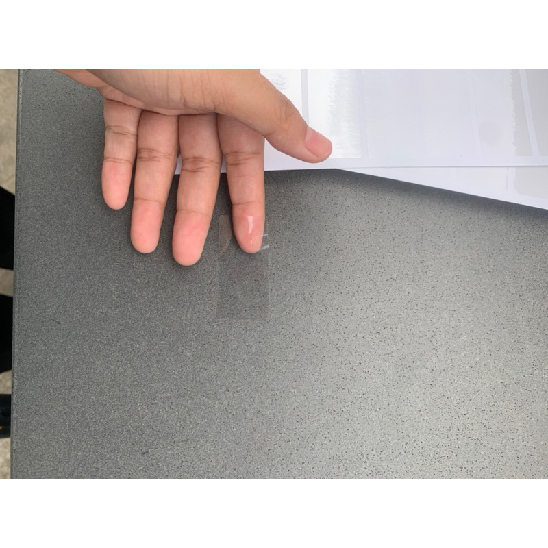 Combo 100 tem niêm phong trong suốt hình chữ nhật 50mmx25mm niêm phong hộp sản phẩm