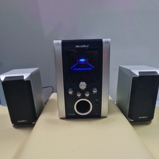 Bộ loa vi tính 2.1 soundmax model a- 2700 có karaoke, đã gắn bluetooth,