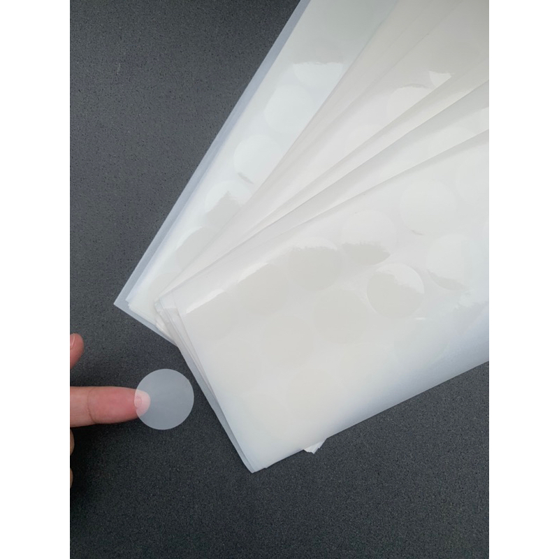 Combo 500 tem niêm phong trong suốt 3cm/5cm, tem dán niêm phong hộp siêu dính hàng công ty