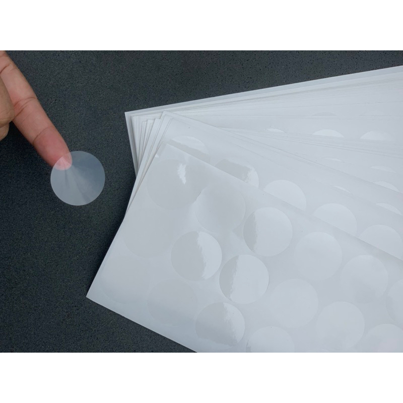 Combo 500 tem niêm phong trong suốt 3cm/5cm, tem dán niêm phong hộp siêu dính hàng công ty