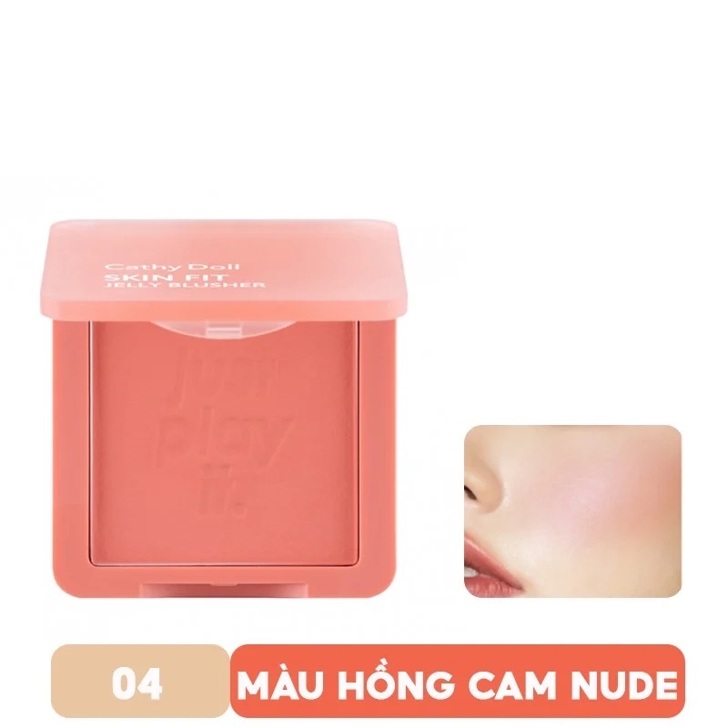 Phấn Má hồng Cathy Doll Skin Fit Jelly Blusher 6g Dạng Kem Dễ Sử Dụng - Maycosmetic