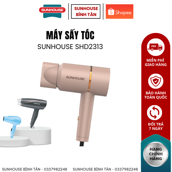 MÁY SẤY TÓC SUNHOUSE SHD2305 / 2306 / 2313 - Chính hãng, Bảo hành 12 tháng