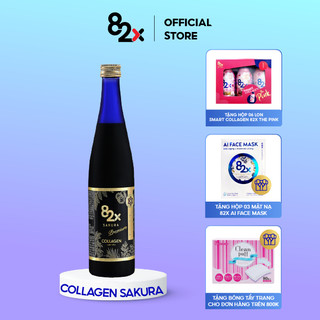82X COLLAGEN SAKURA PREMIUM (DÒNG CAO CẤP) Dạng Nước 120.000mg Collagen Peptide, Nước Uống Đẹp Da Đến Từ Nhật Bản 500ml