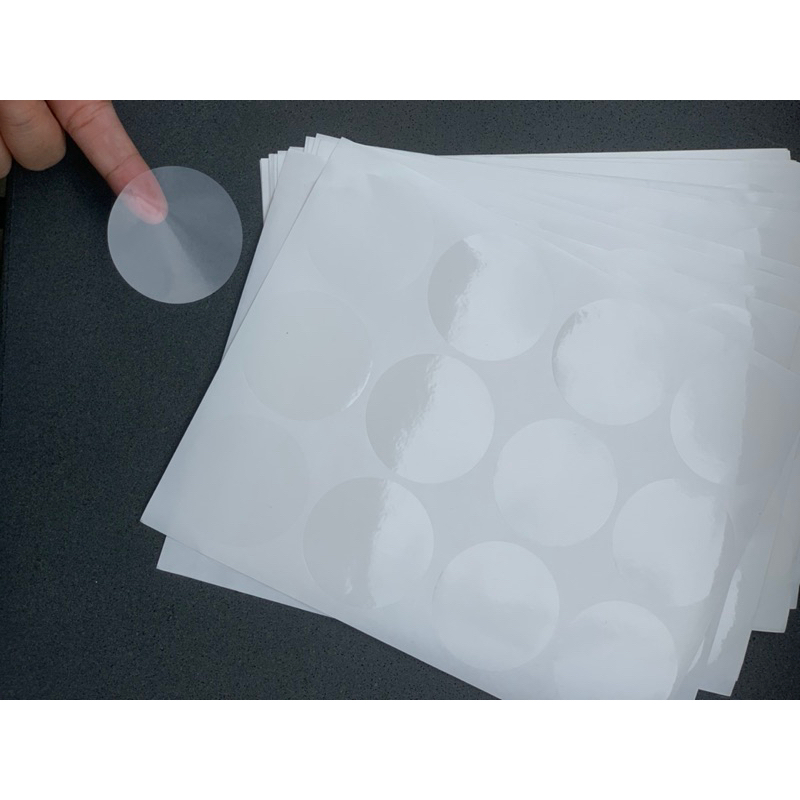 Combo 500 tem niêm phong trong suốt 3cm/5cm, tem dán niêm phong hộp siêu dính hàng công ty