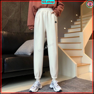 Quần Jogger Thể Thao Nữ Quần nam Thêu mặt cười cạp chun dài co giãn, thoải mái - Thời trang nam hot trend - g5.shop S0