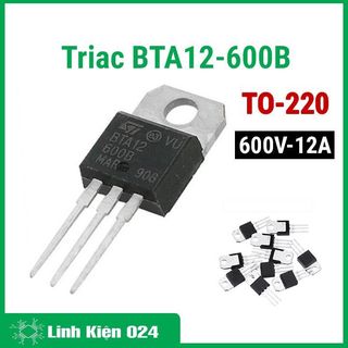 Linh kiện Triac BTA12-600B TO-220 600V 12A