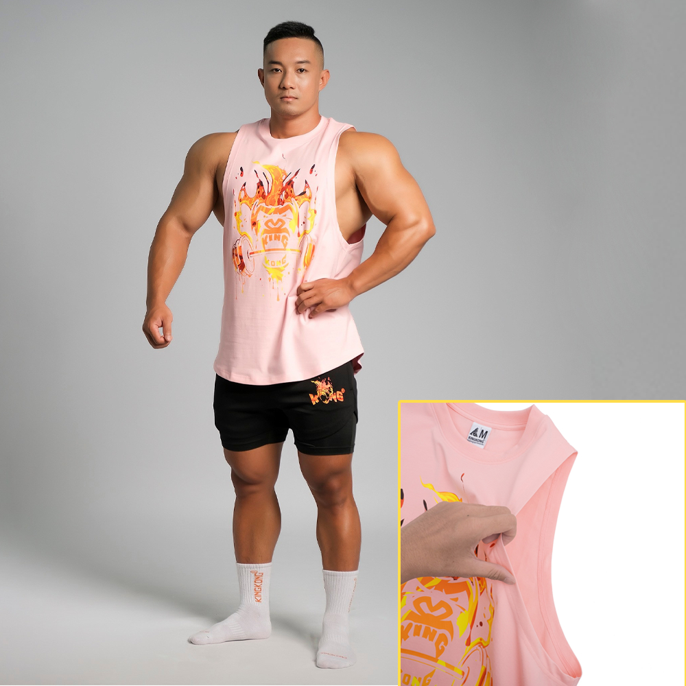 Áo Ba Lỗ Tanktop Kong Fire Co Dãn 4 Chiều - Local Brand TB KINGKONG SPORT WEAR