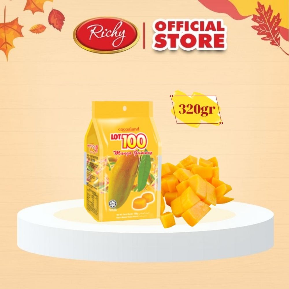 Kẹo Richy Cocoaland LOT 100 Xoài gói 320g