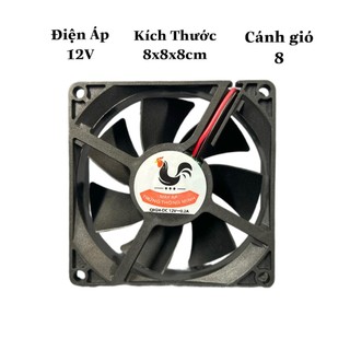 Quạt tản nhiệt 12v kích thước 8x8x8cm