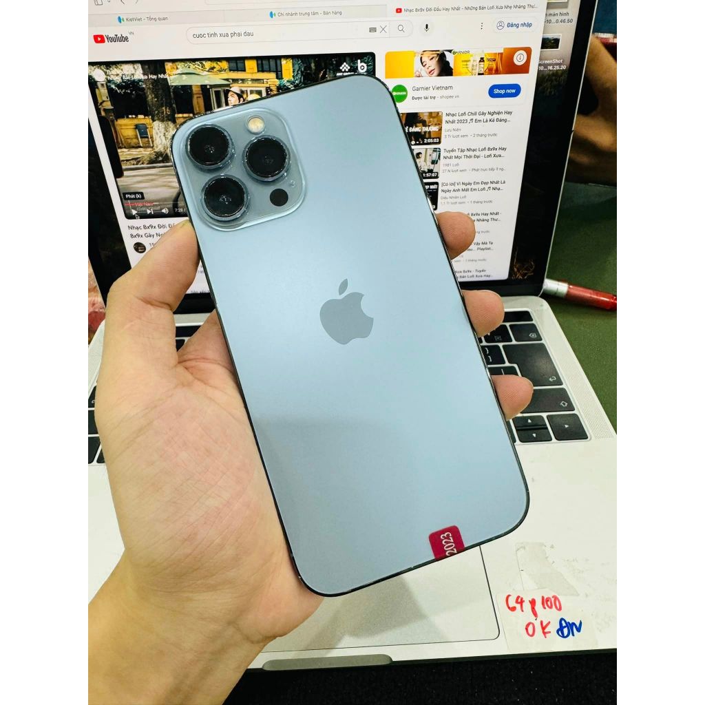 Điện thoại 𝟏𝟑 𝐏𝐫𝐨𝐦𝐚𝐱 256gb - VN/a Pin 98 Nguyên Zin Full Chức Năng. Tặng Ốp Sạc