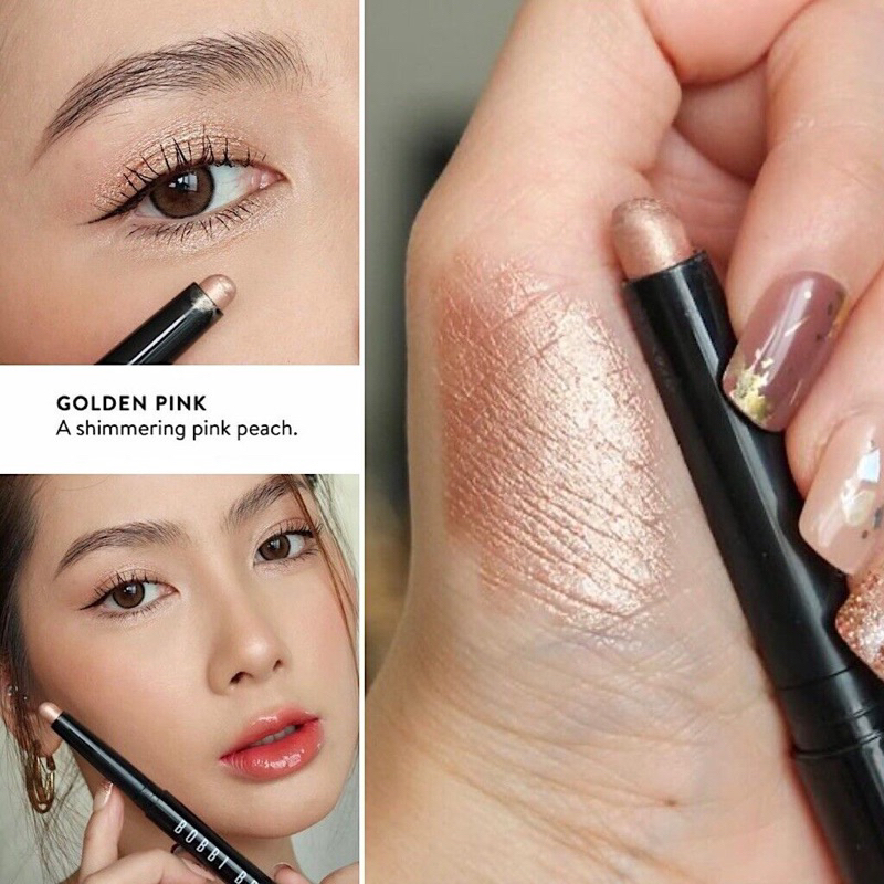 - Mini Fullbox Phấn trang điểm mắt BOBBI BROWN dạng bút Màu Golden Pink