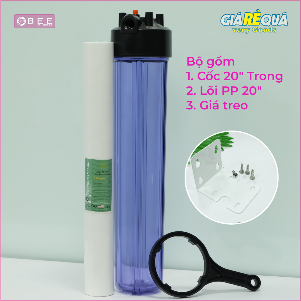 Bộ lọc chặn đầu nguồn 20inh, bộ cốc lọc thô phi 21,27