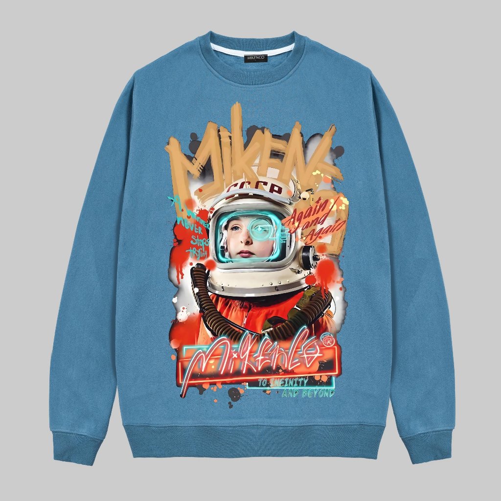 Áo nỉ Sweater  MIKE PHI HÀNH GIA   Ares.Stu shop , Áo sweater nam nữ nỉ bông cotton.