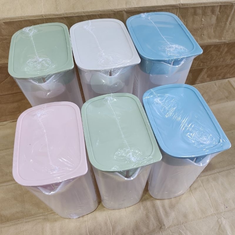Bình nhựa vuông đựng nước tủ lạnh, đựng trà sữa 1.2 lít và 1.5 lít có chia vạch