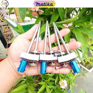 Đầu kẹp inox máy màu xanh matika