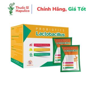 Cốm Lactobacillus Bổ sung lợi khuẩn giúp cân bằng hệ vi sinh đường ruột giảm rối loạn tiêu hóa - Hộp 30 gói x 3g 