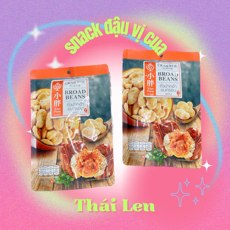Snack Đậu Sấy Vị Cua Thái 90gr