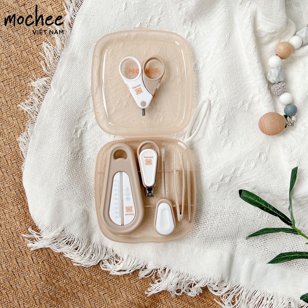 Bộ Dụng Cụ Bấm Móng Tay Cho Bé Mochee, Bộ Cắt Móng Đa Năng Nhiều Món