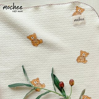 [Mochee] Chăn Lụa Cotton Mochee Mềm Thoáng Khí Cho Bé