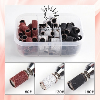 Đầu mài nhám mịn hộp giấy nhám máy mài móng nail