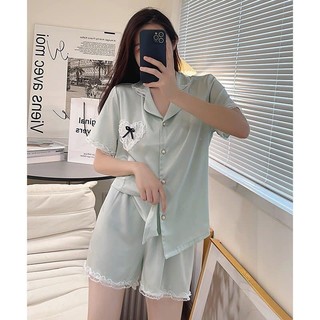 Bộ Ngủ Pijama Lụa Ngọc Trai Cao Cấp