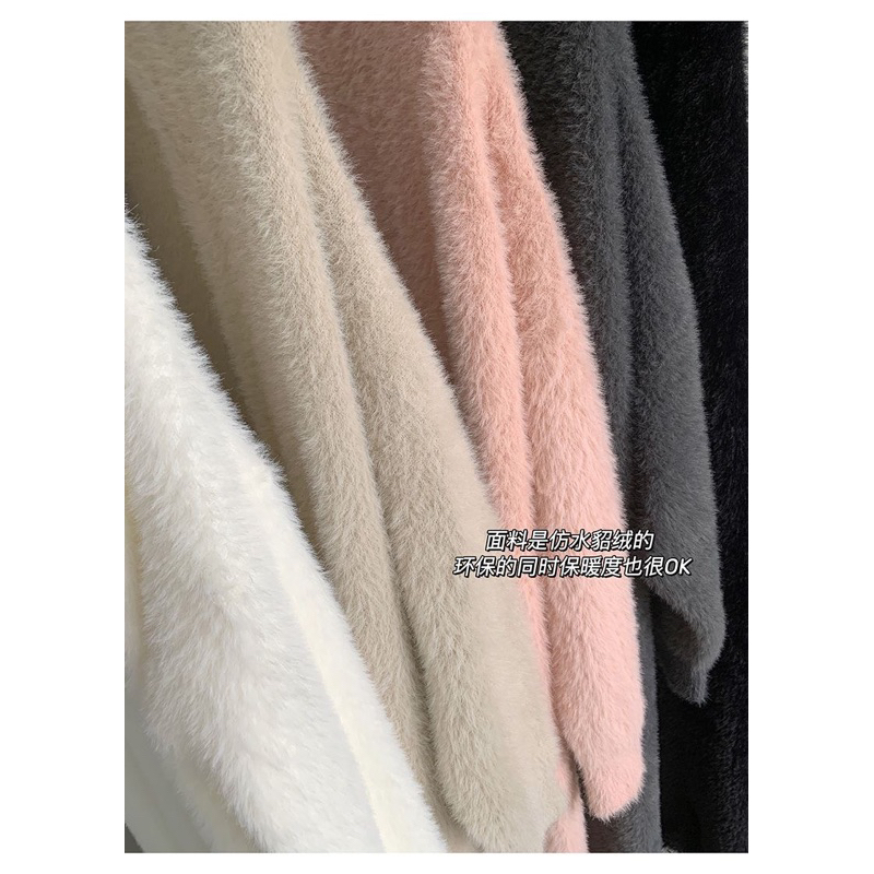 Cadigan lông thỏ dáng dài